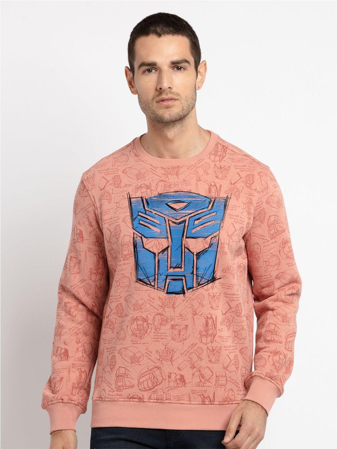 status quo men printed round neck cotton sweatshirt