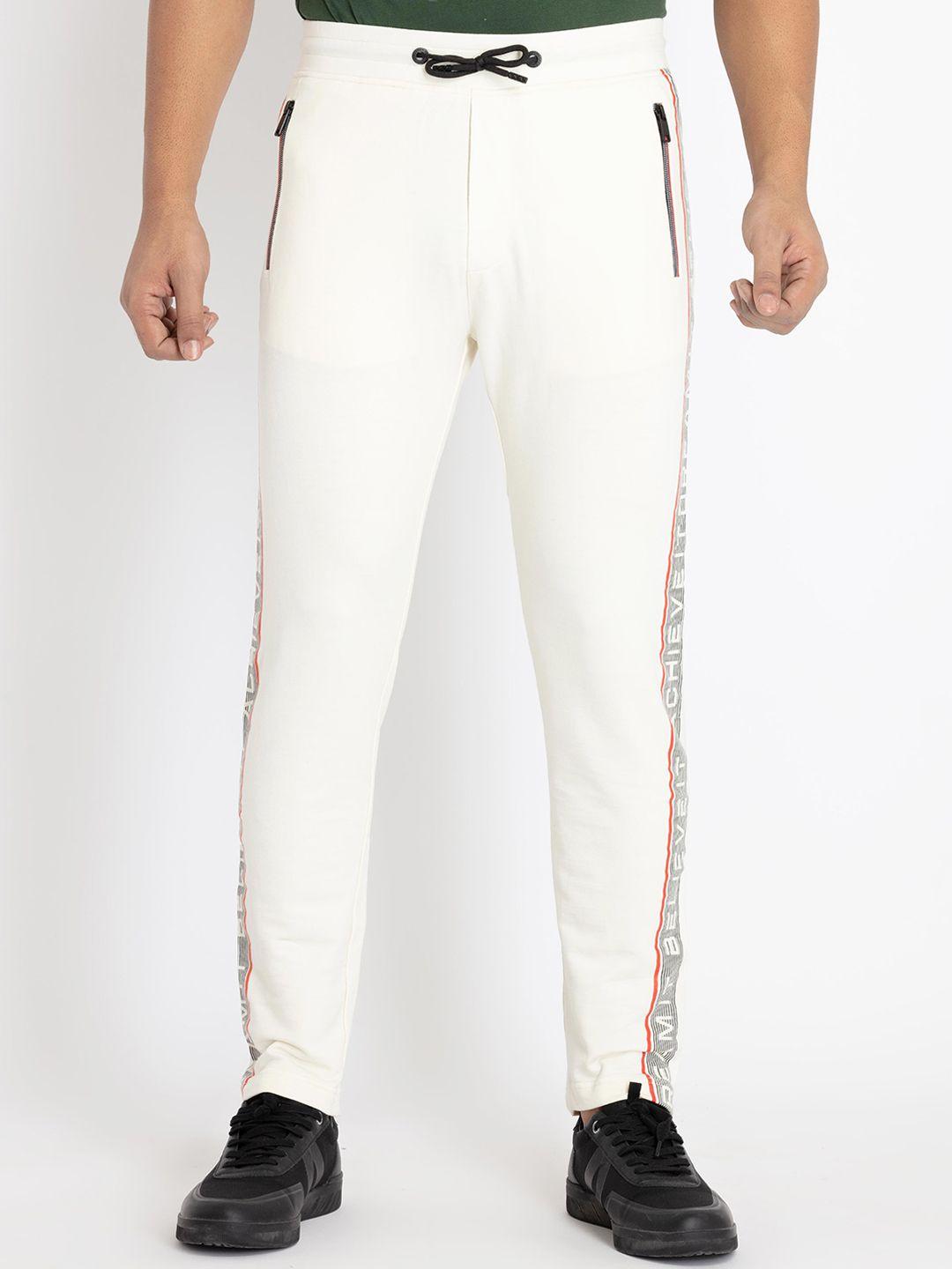 status quo men side printed detail track pants