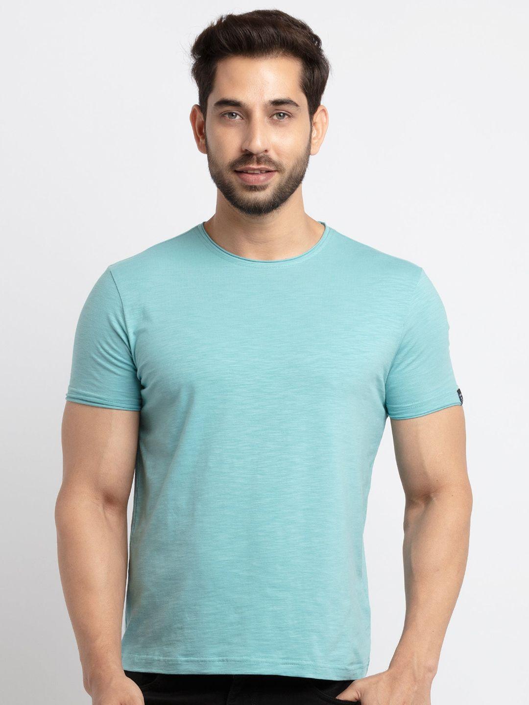 status quo men turquoise blue t-shirt