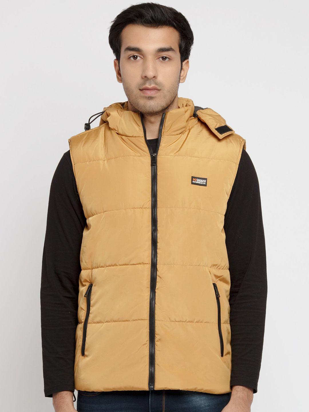 status quo men yellow padded jacket