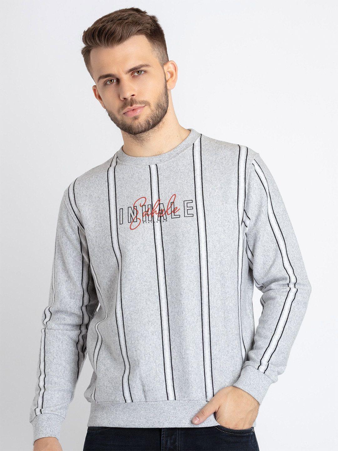 status quo striped cotton pullover