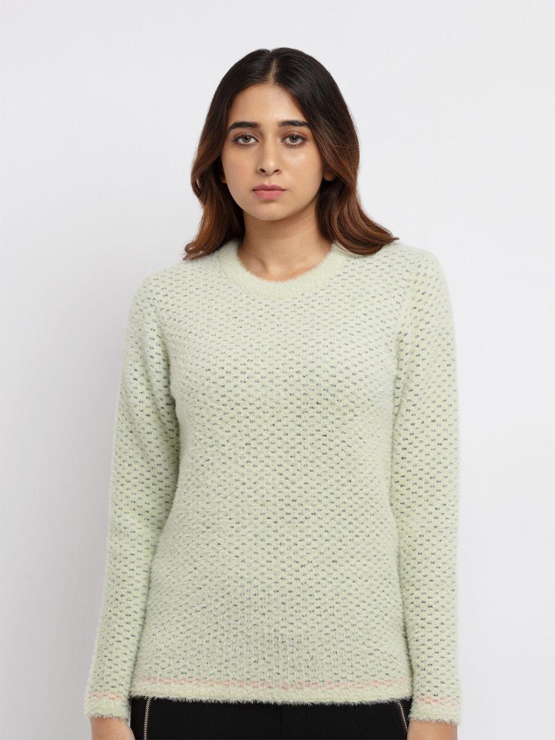 status quo women green pullover sweater