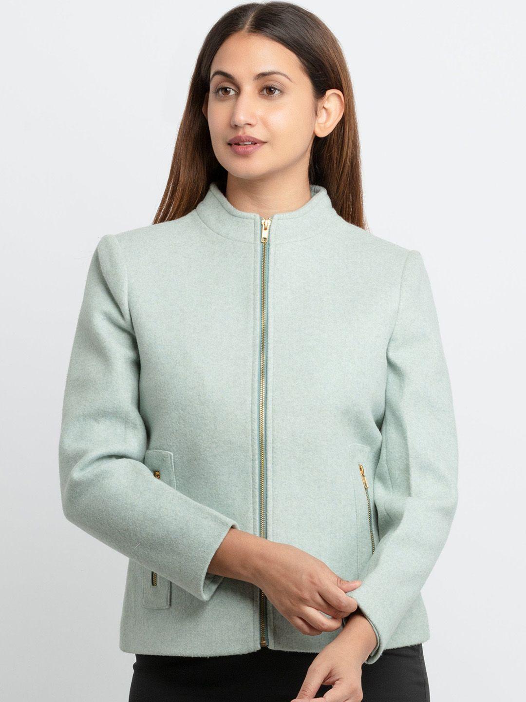 status quo women green tailored jacket