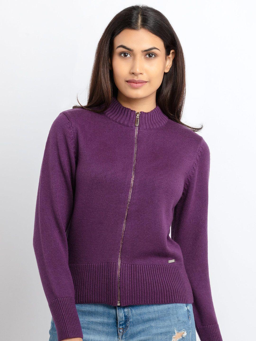 status quo women purple pullover