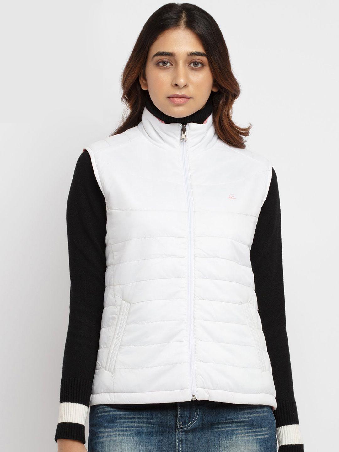 status quo women sleeveless reversible quilted jacket