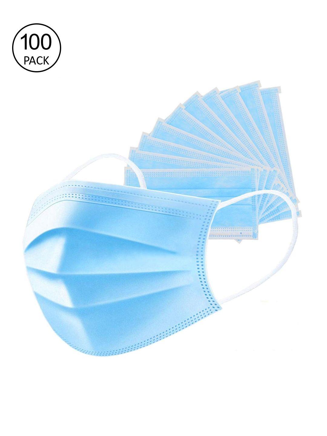 status unisex 100 pcs 3-ply disposable surgical masks