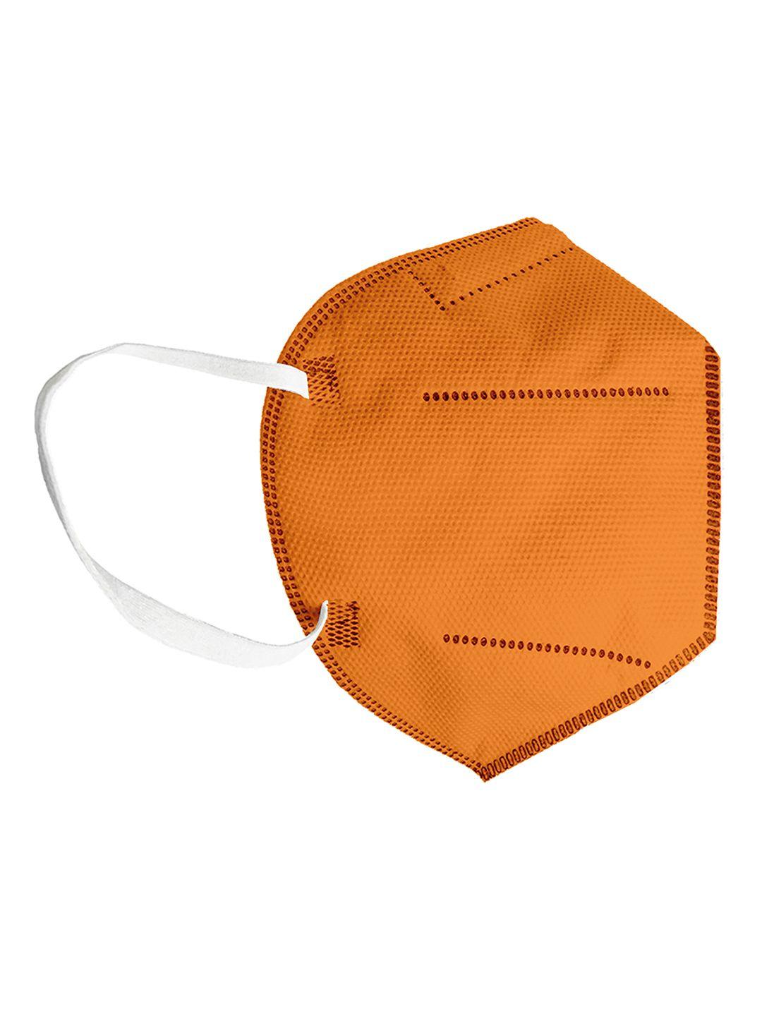 status unisex mustard yellow solid reusable 4-ply protective outdoor n95 mask