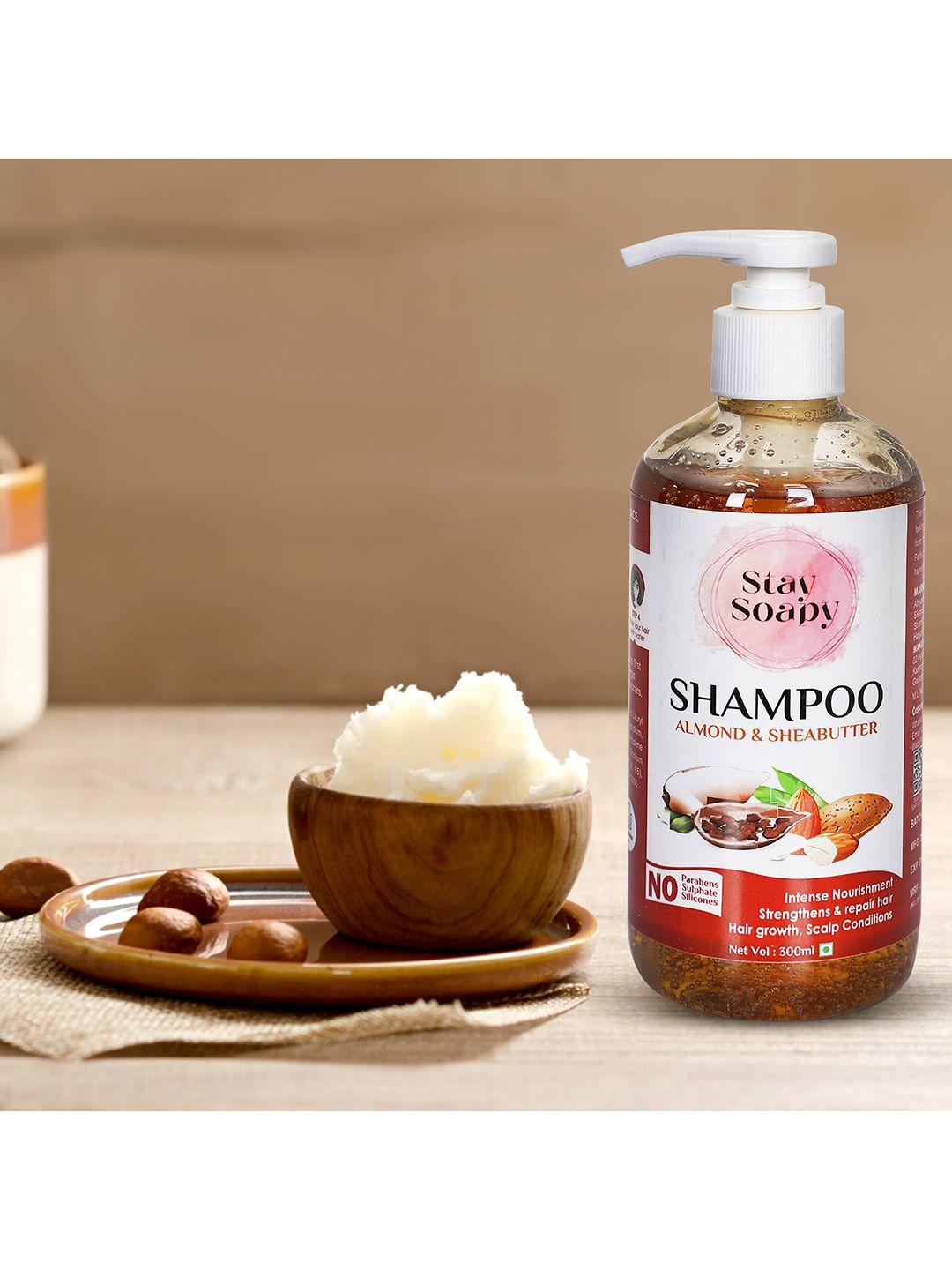 stay soapy almond & shea butter intense nourishment shampoo - 300 ml