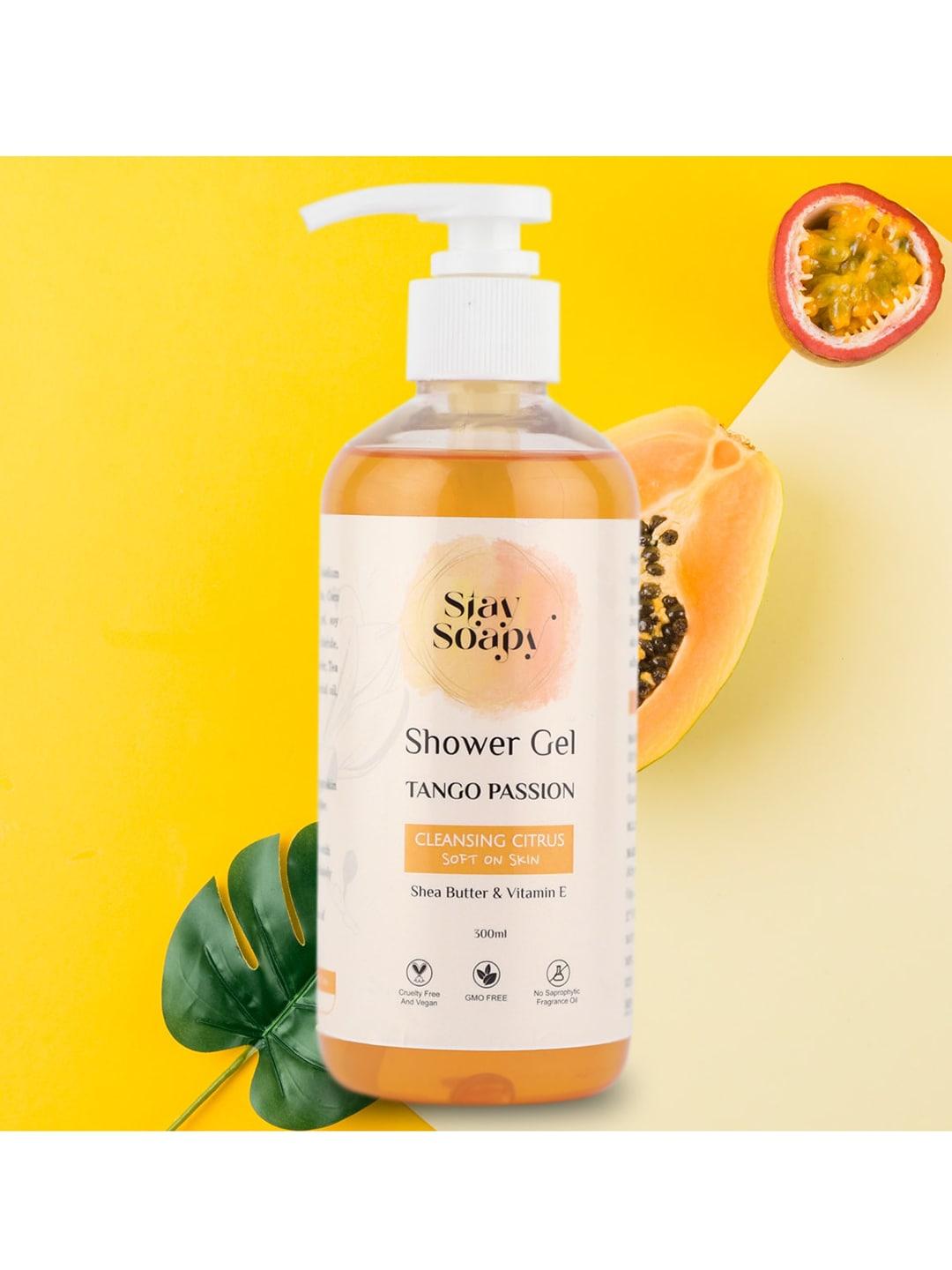 stay soapy cleansing citrus tango passion shower gel with shea butter & vitamin e - 300 ml