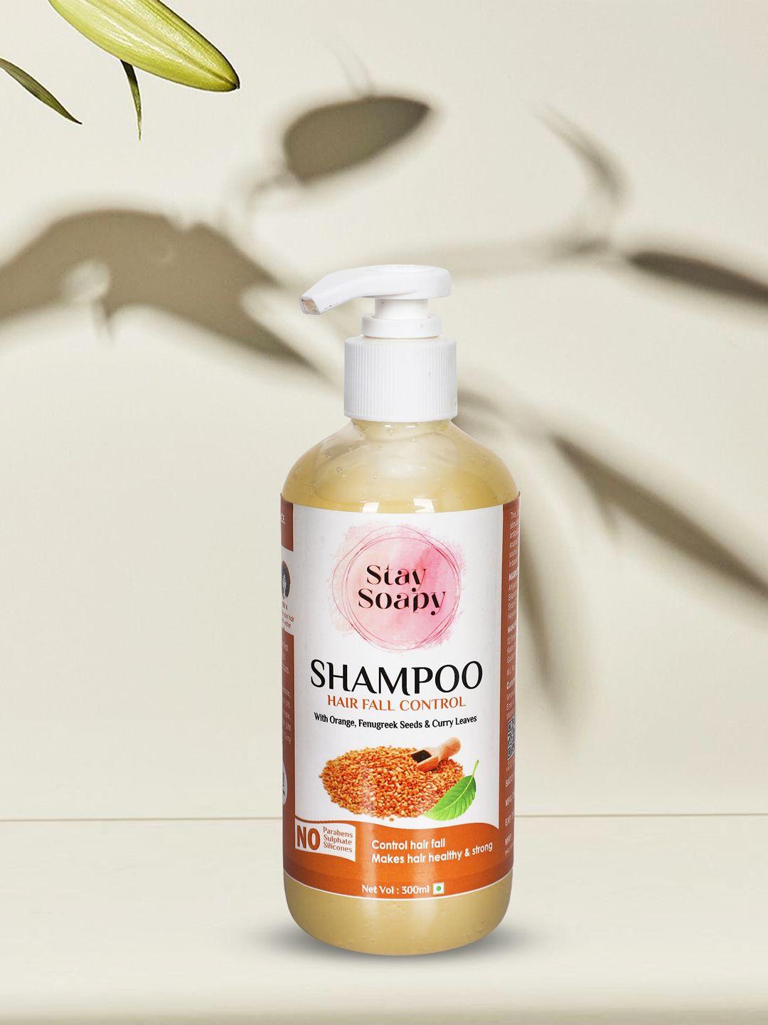 stay soapy set of 5 orange fenugreek seeds curry leaves hair fall control shampoo 1500ml