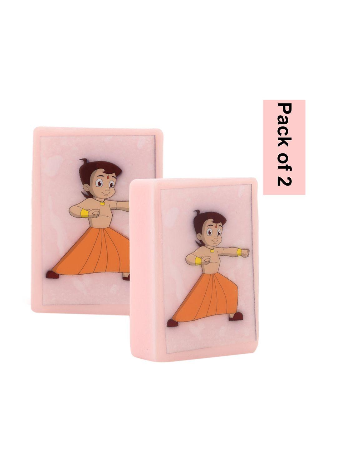 stay soapy set of 2 100% pure & natural cartoon chota bheem bathing soap - 120 g each