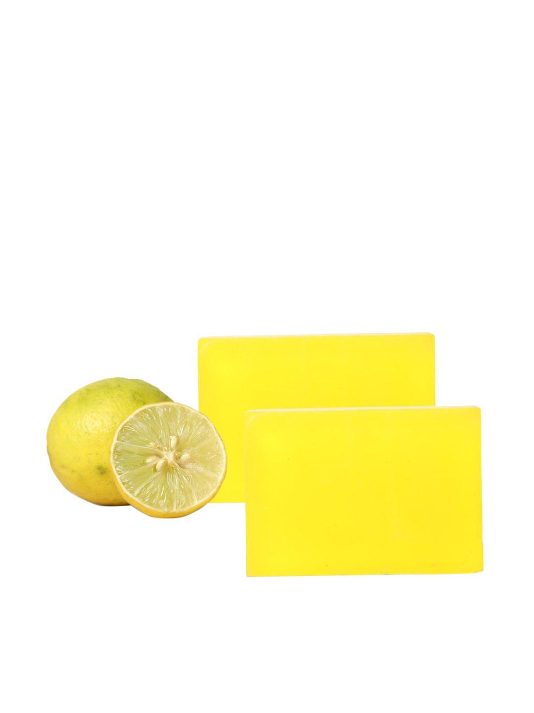 stay soapy set of 2 premium lemon bathing soap with pure essential oil - 120 g each