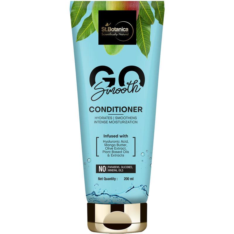 stbotanica go smooth hair conditioner - with hyaluronic acid, mango butter, no silicone