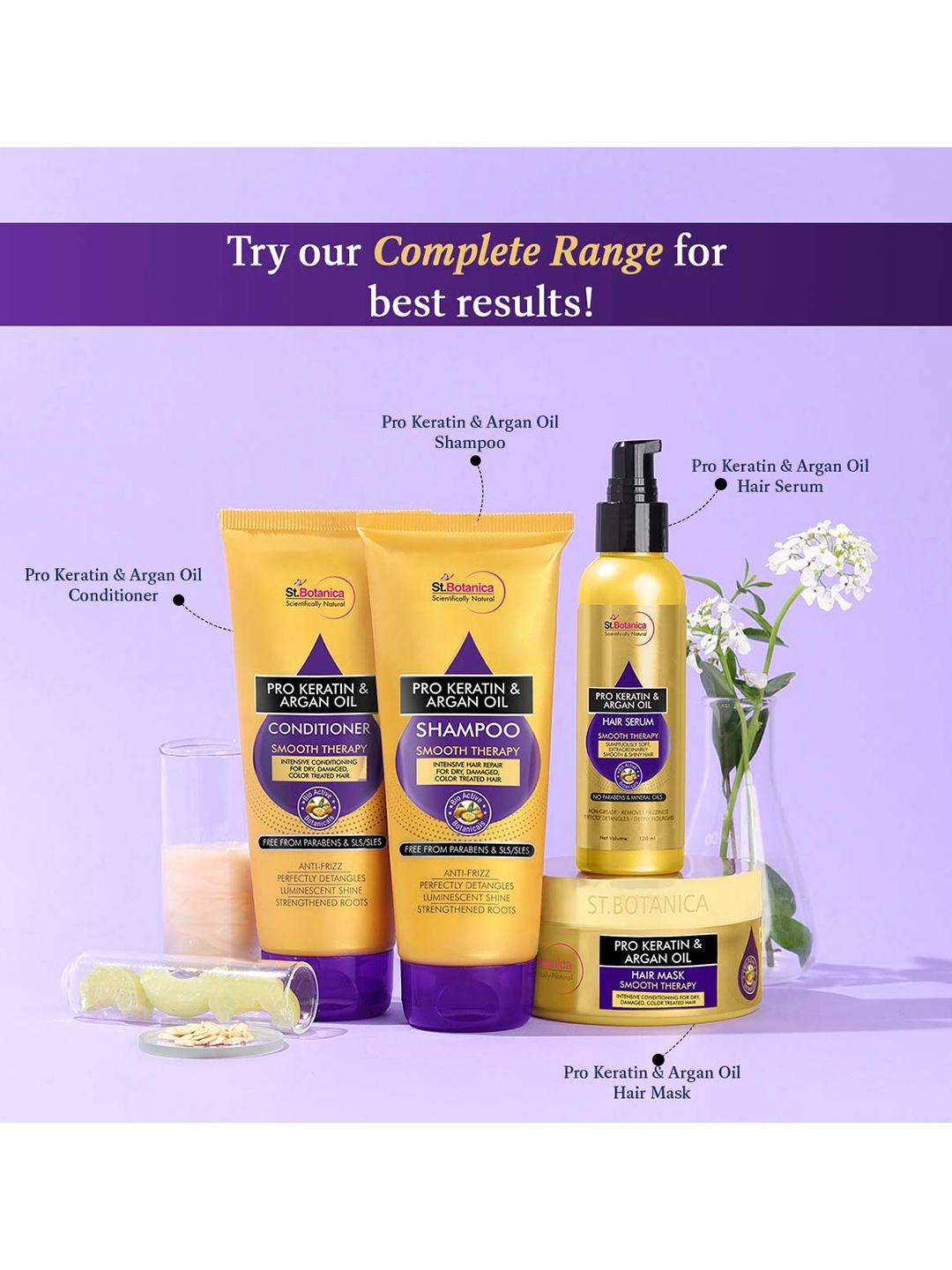stbotanica set of 2 pro keratin & argan oil hair nourishing smooth therapy spray