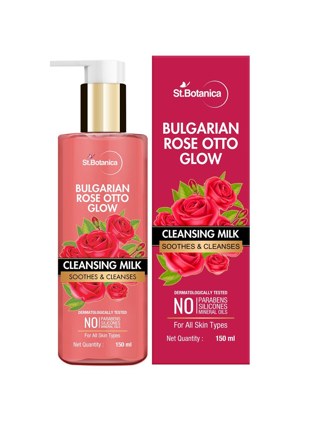 stbotanica bulgarian rose otto glow cleansing milk 150 ml