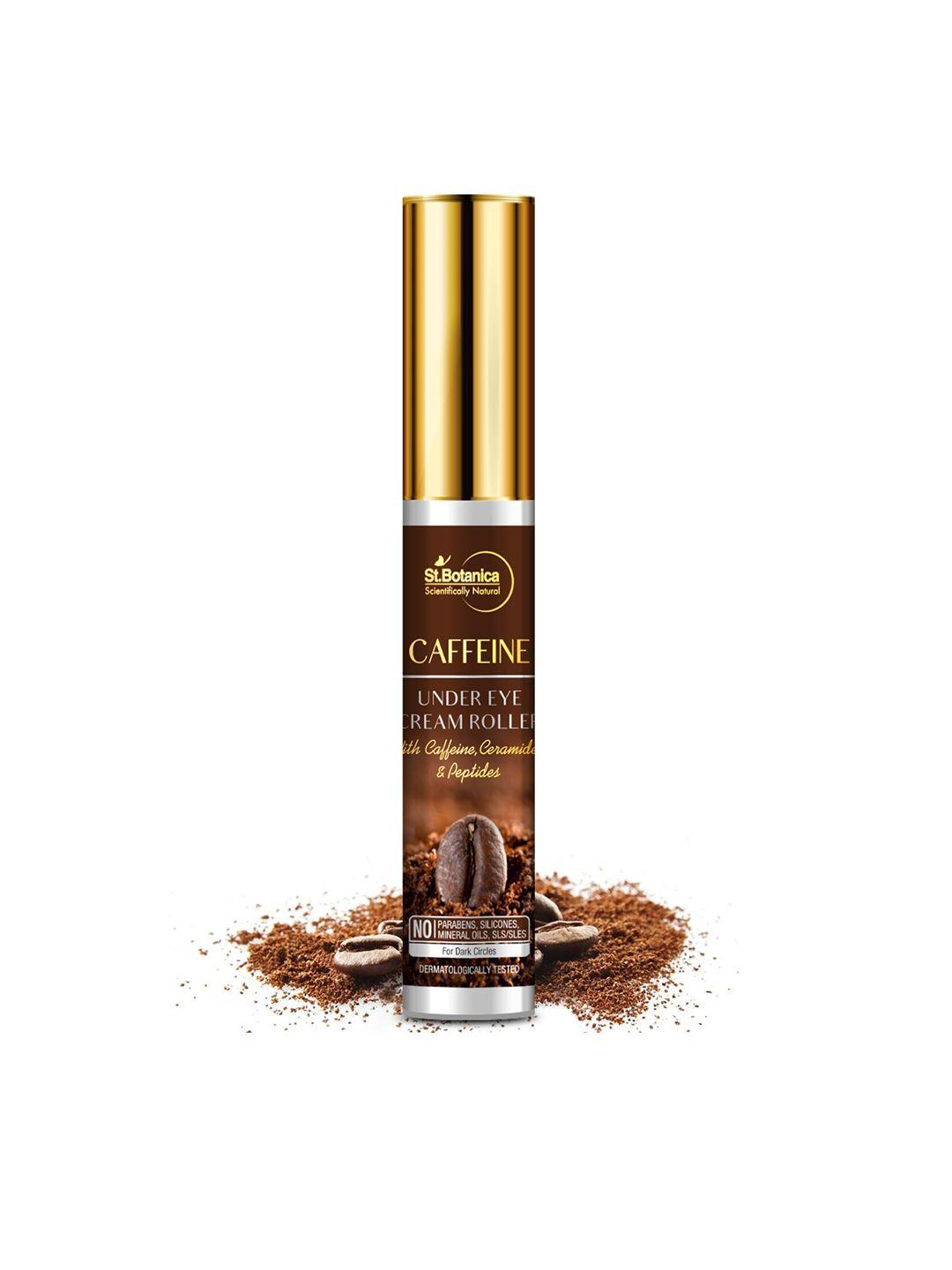 stbotanica caffeine 1% under eye cream roller, 15ml