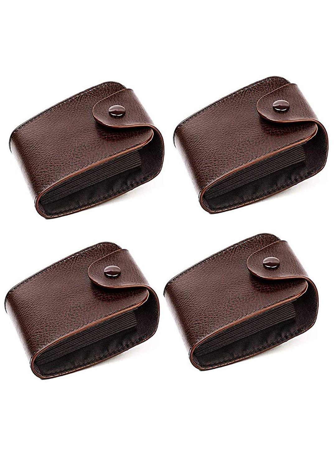 stealodeal pack of 4 leather card holder