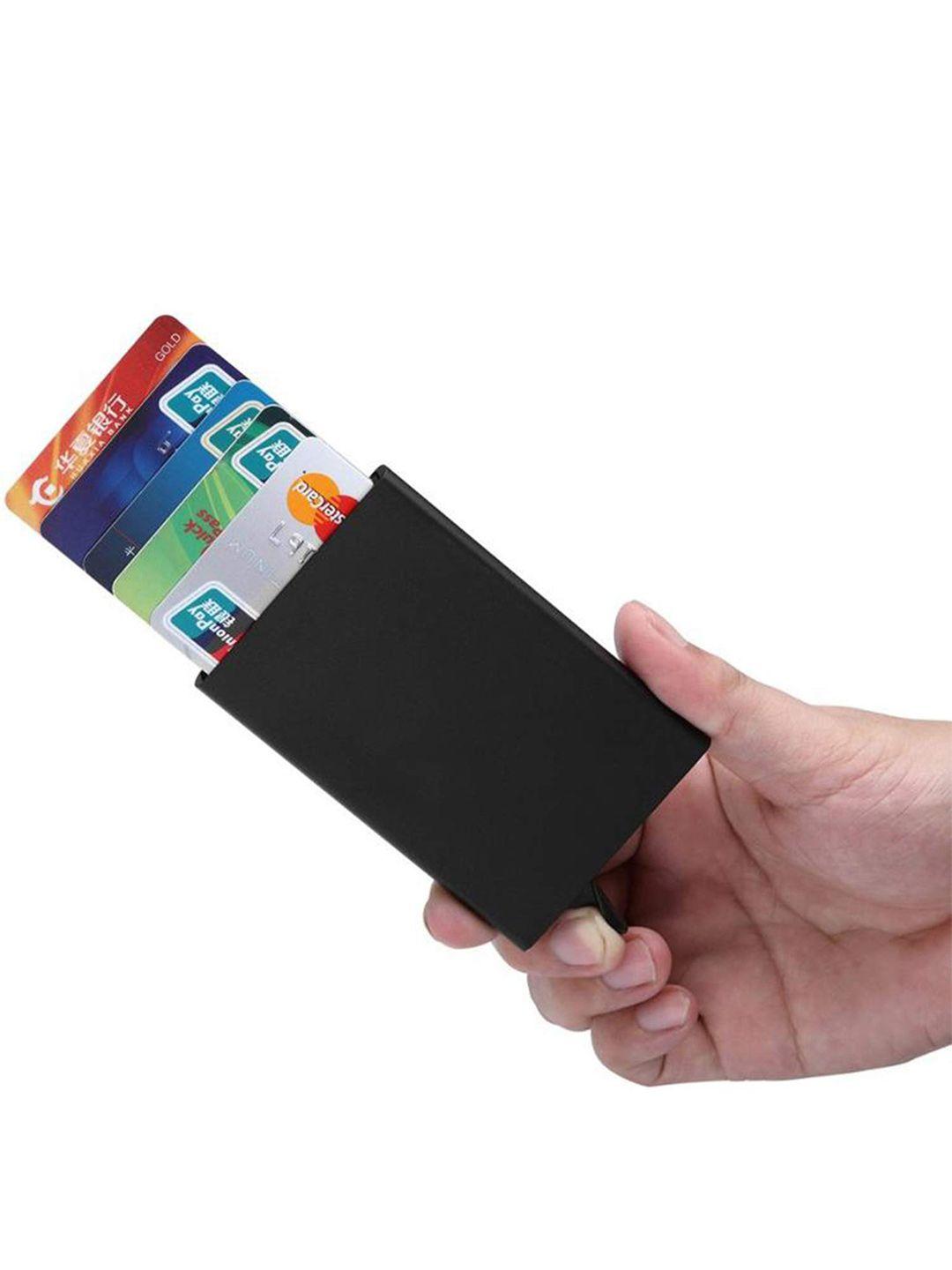 stealodeal unisex black card holder