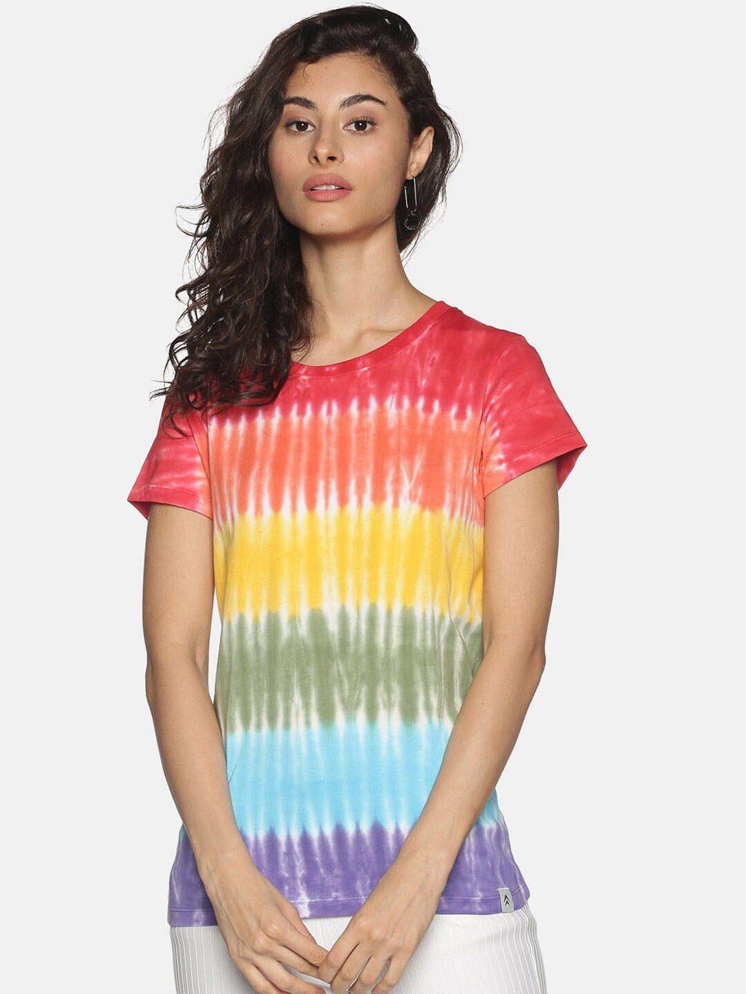 steenbok women multicoloured tie and dye dyed t-shirt