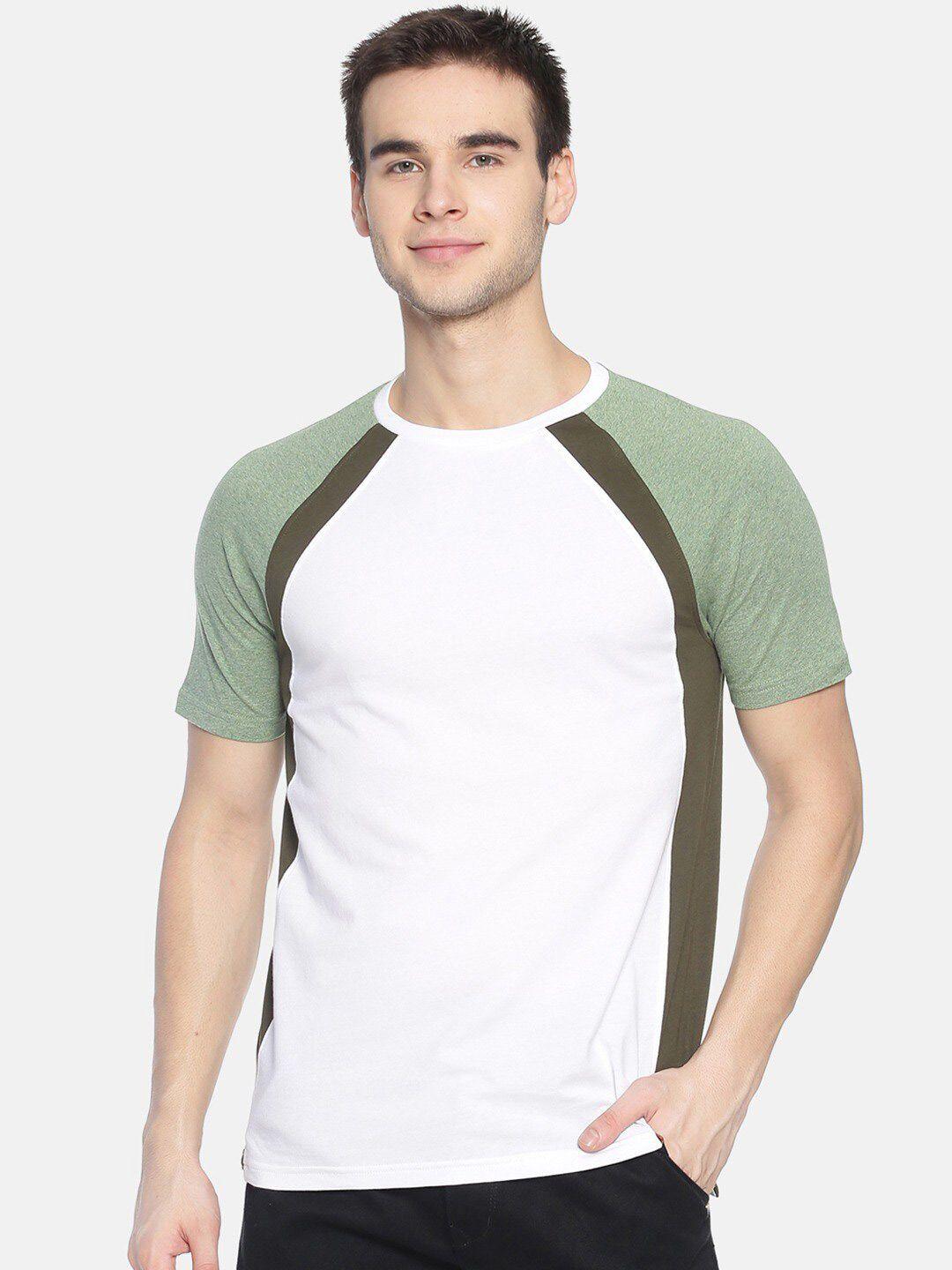 steenbok colourblocked raglan sleeves cotton t-shirt