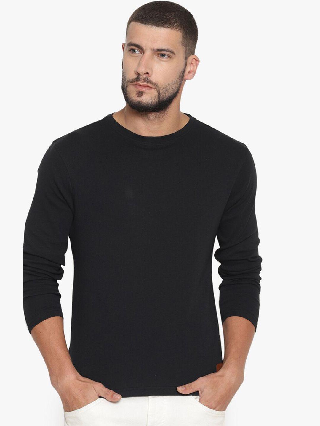 steenbok men black slim fit long sleeve t-shirt