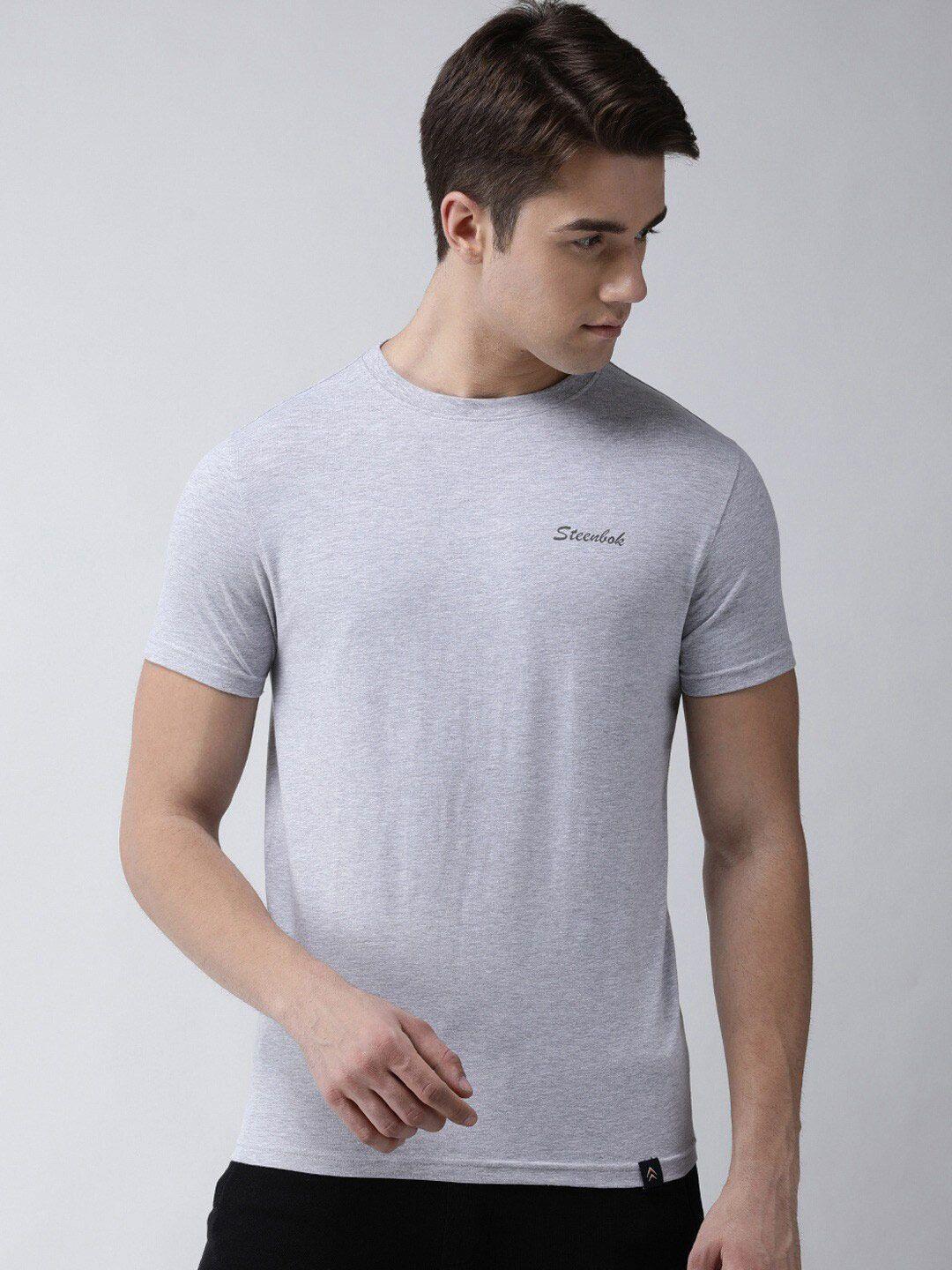 steenbok round neck slim fit odour-free cotton t-shirt