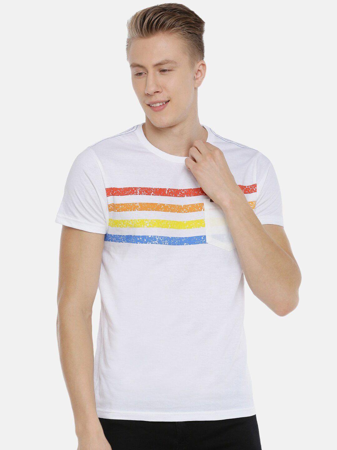 steenbok striped slim fit cotton t-shirt