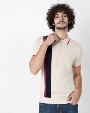 stefan slim fit striped polo t-shirt