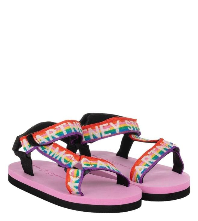stella mccartney kids pink floater sandals