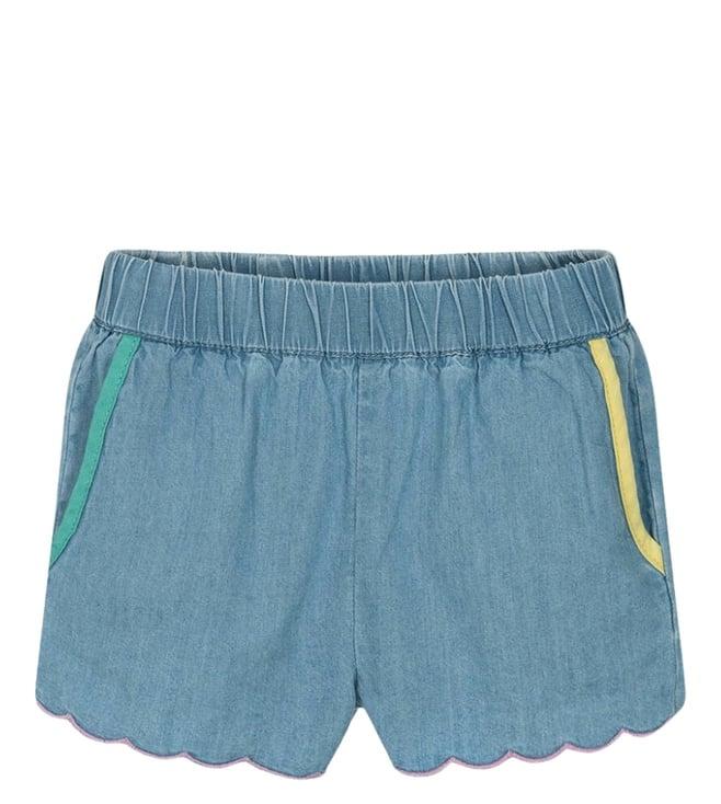 stella mccartney kids blue comfort fit shorts