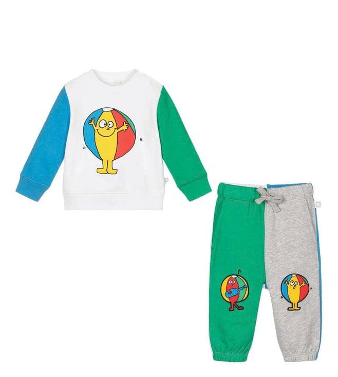 stella mccartney kids multi printed relaxed fit track suit