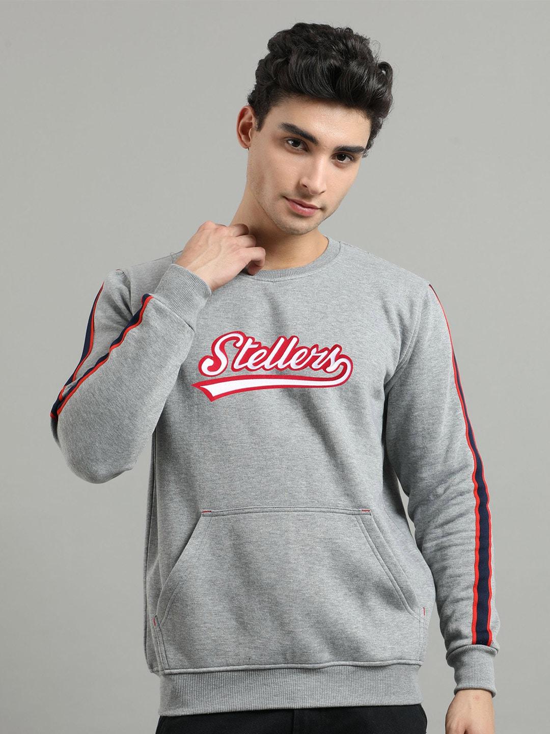 stellers typography printed sweatshirt