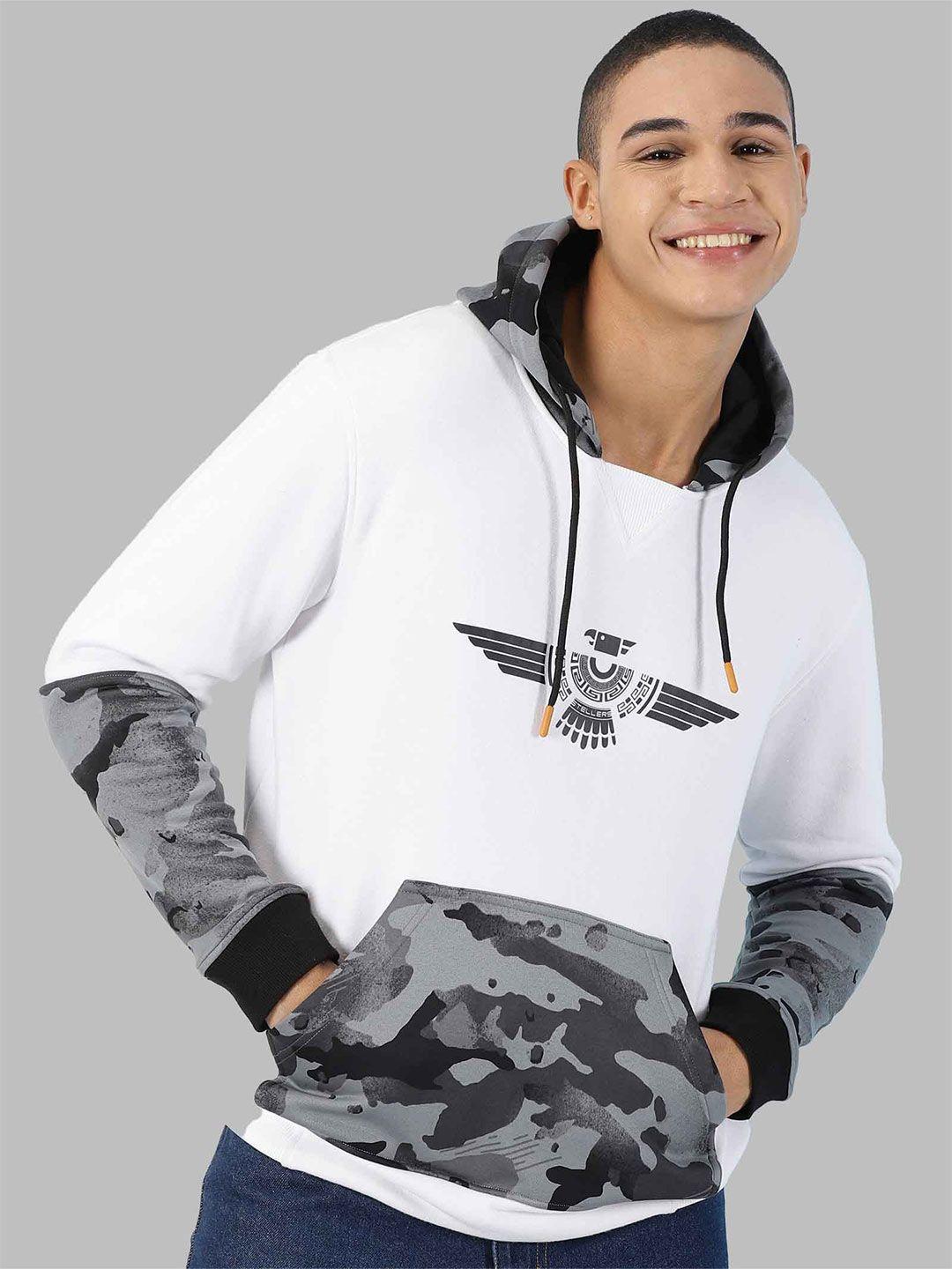stellers camouflage printed hooded sweatshirt