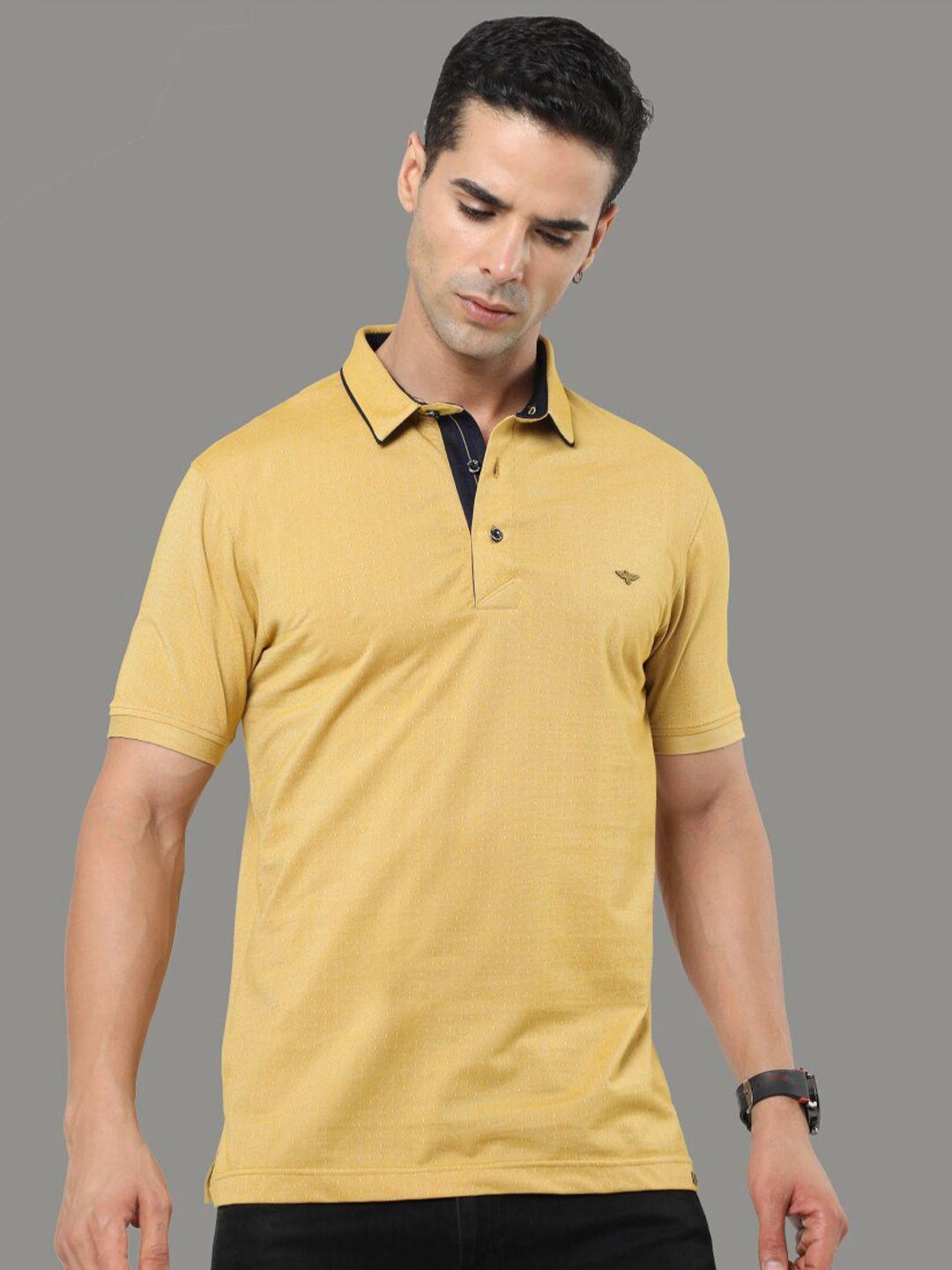 stellers micro ditsy printed polo collar t-shirt