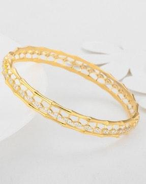 sterling silver gold-plated whispering winds bangle