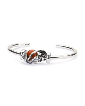 sterling silver nature love bangle