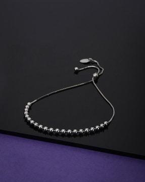 sterling silver adjustable bracelet vanb062