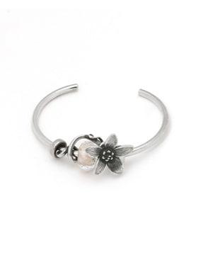 sterling silver blossom bangle