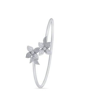 sterling silver floral bracelet