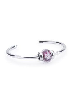 sterling silver flowers of purity bangle
