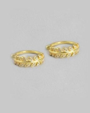 sterling silver gold-plated leaf toe rings