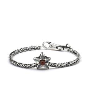 sterling silver leo star bracelet