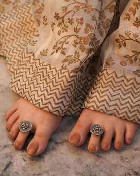 sterling silver mizoya tribal toe rings