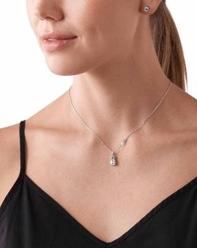 sterling silver necklace & earrings set