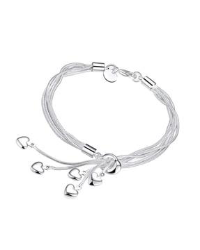 sterling silver plated charm bracelet