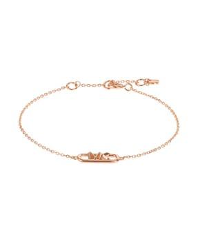sterling silver rose gold-plated bracelet