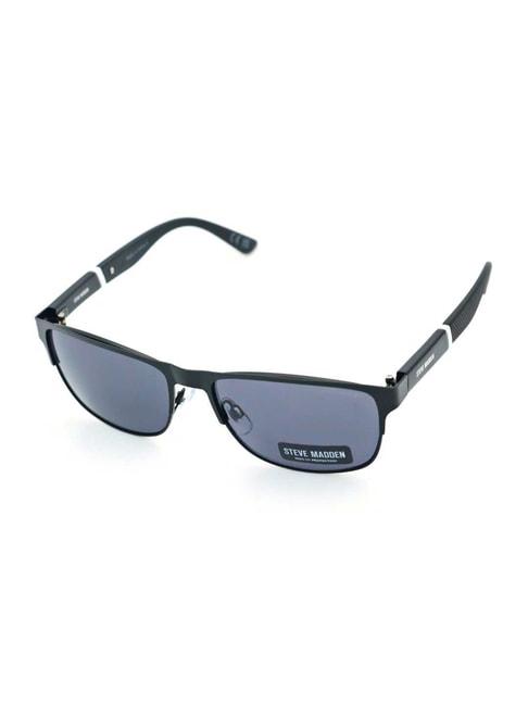 steve madden black oversize irregular sunglasses for men