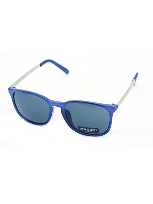 steve madden blue oversize irregular sunglasses for men