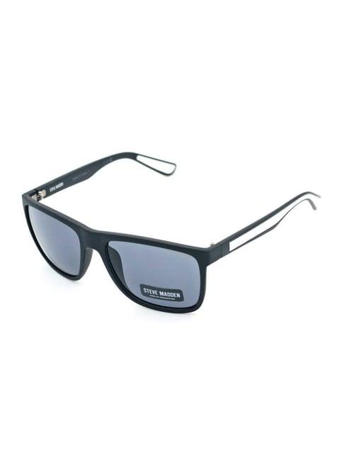 steve madden black oversize irregular sunglasses for men