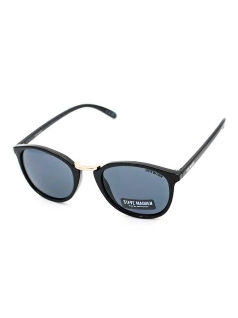 steve madden black oversize irregular sunglasses for men